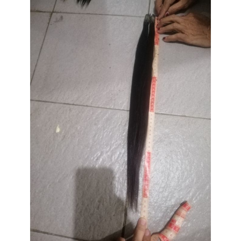 sambungan rambut/hair extension (rambut asli)panjang 50cm