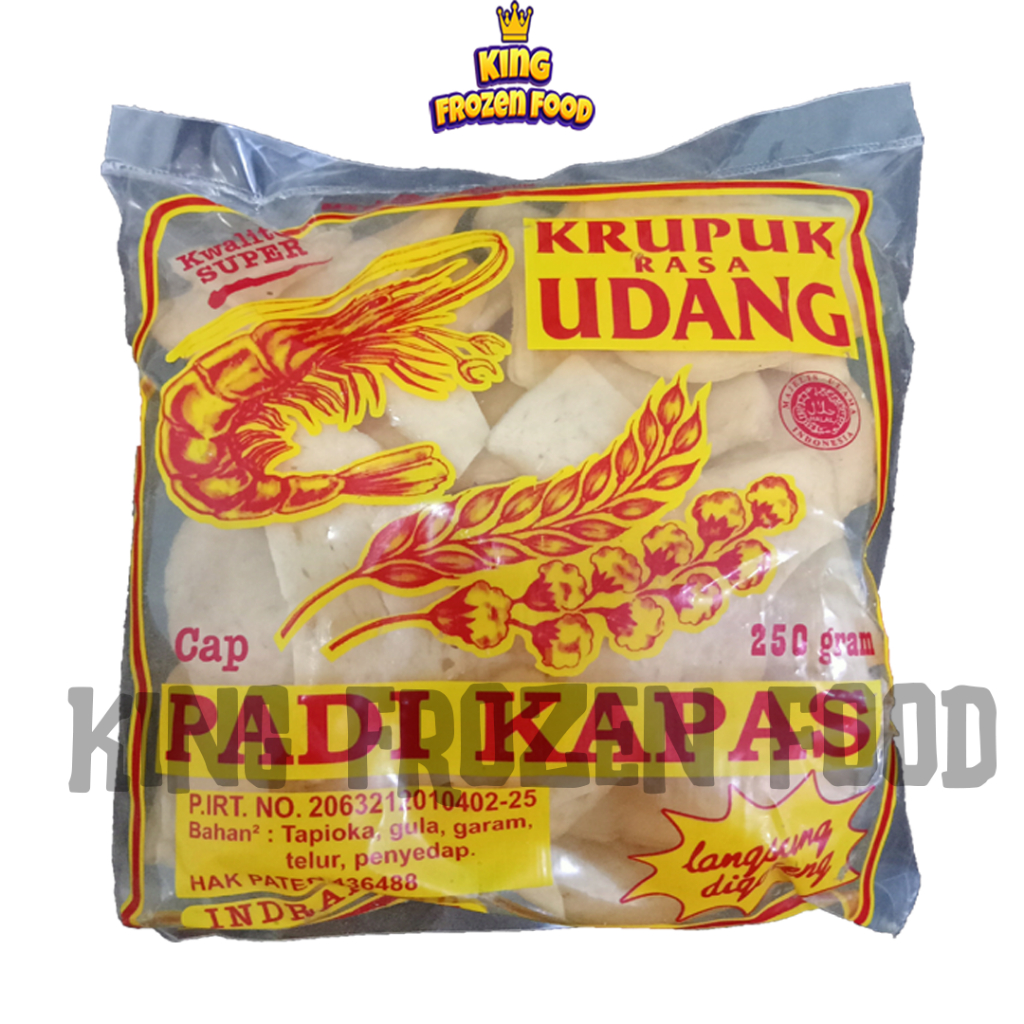 KERUPUK UDANG PADI KAPAS 250GRAM TERMURAH