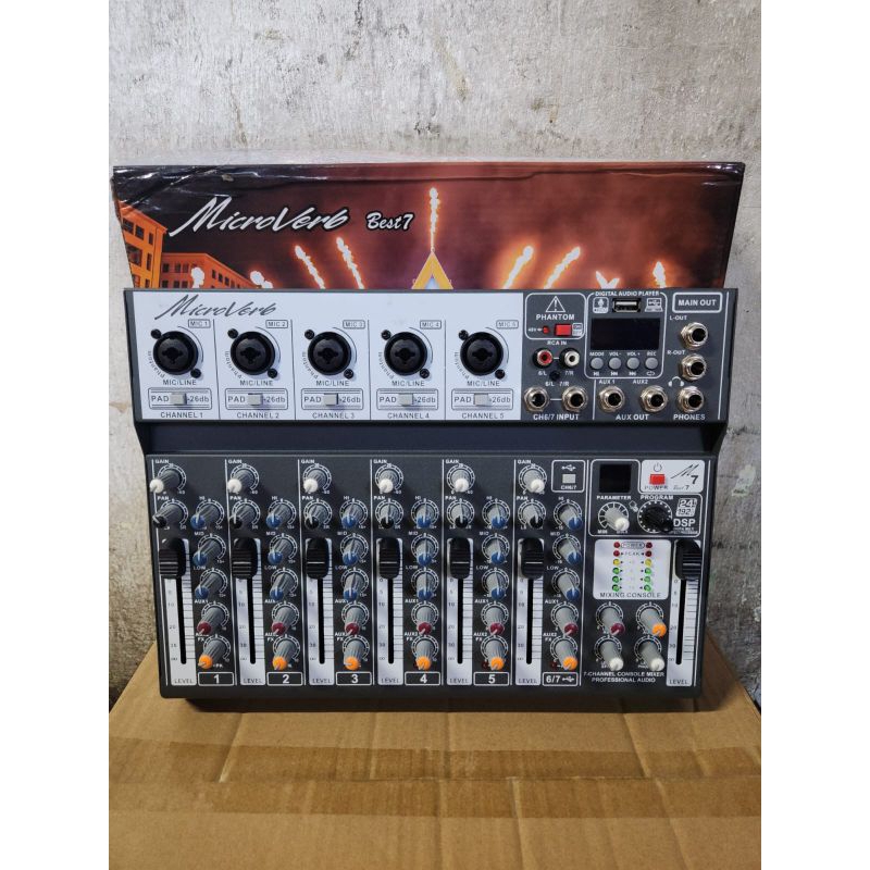 Mixer audio microverb best7 original