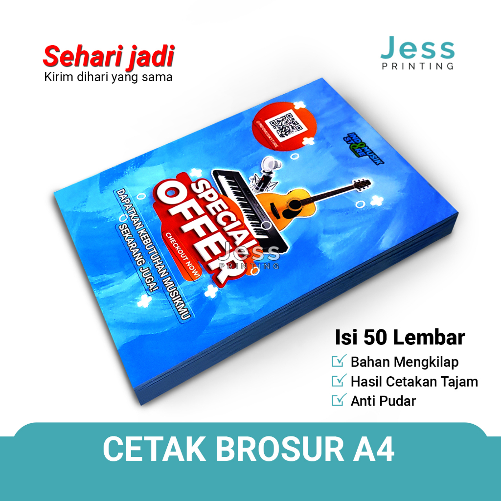 

Cetak Brosur Flyer A4 Murah Sehari Jadi 1 atau 2 sisi Bahan Art Paper Mengkilap