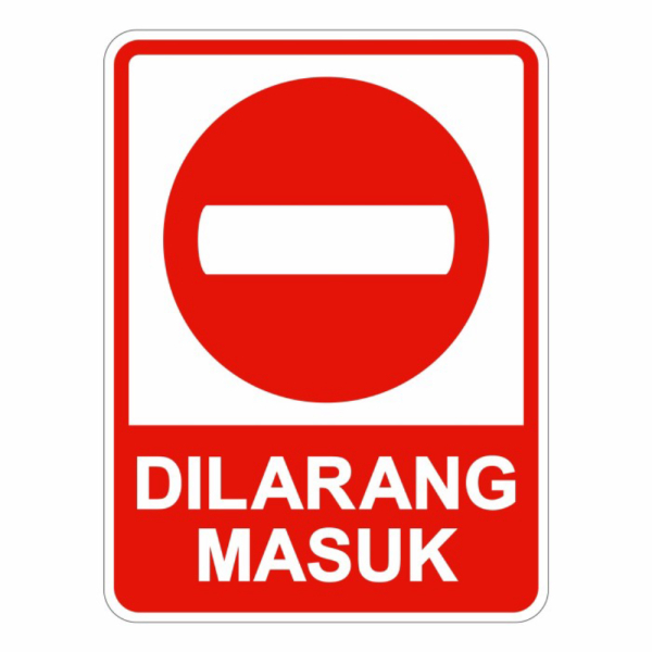

Dijual Rambu Plang Dilarang Masuk Verboden 45cm x 60cm Plat Alumunium Berkualitas
