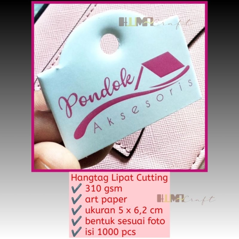 

Hangtag Lipat Cutting 5x6,2 cm FREE DESAIN 1000 lembar