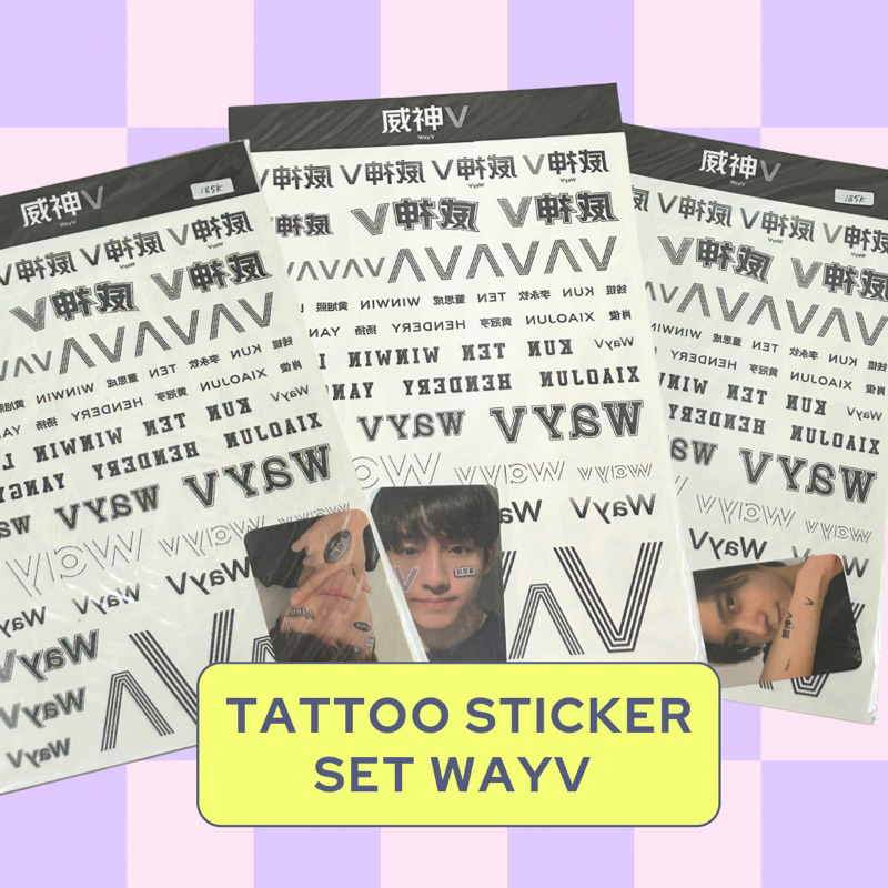 TATTOO + STICKER SET WAYV WINWIN TEN HENDERY