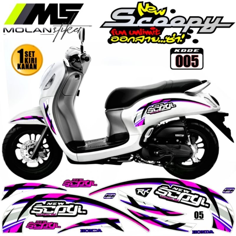 Decal Sticker Striping Variasi All New Scoopy 2020-2023 Scoopy 2017-2019 Scoopy Fi 2013-2016 Scoopy 