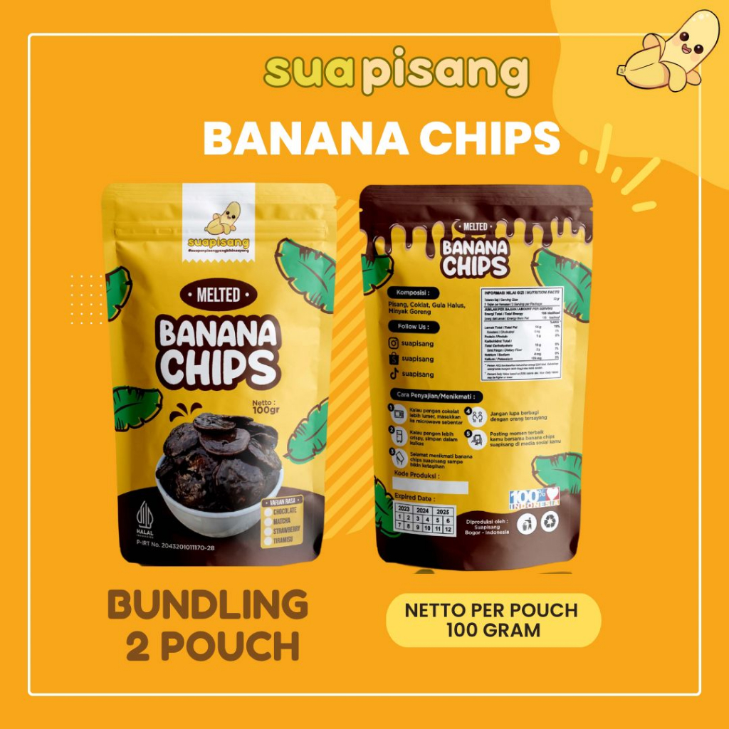 

2 Pouch Bundling Keripik Pisang / Banana Chips @100 gram