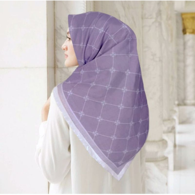 OBRAL TERLARIS NINAOO LILAC / KERUDUNG SEGI EMPAT / JILBAB INSTAN / HIJAB TERBARU TERMURAH KEKINIAN 