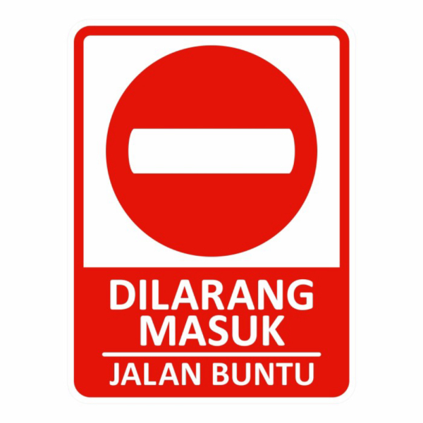 

Unik Rambu Plang Jalan Buntu 45cm x 60cm Plat Alumunium Diskon