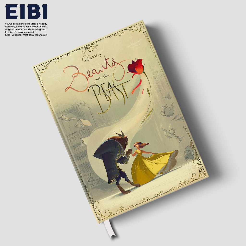 

Eibibook Buku Tulis Catatan Notebook Hardcover Disney Series Beauty and Beast Vintage