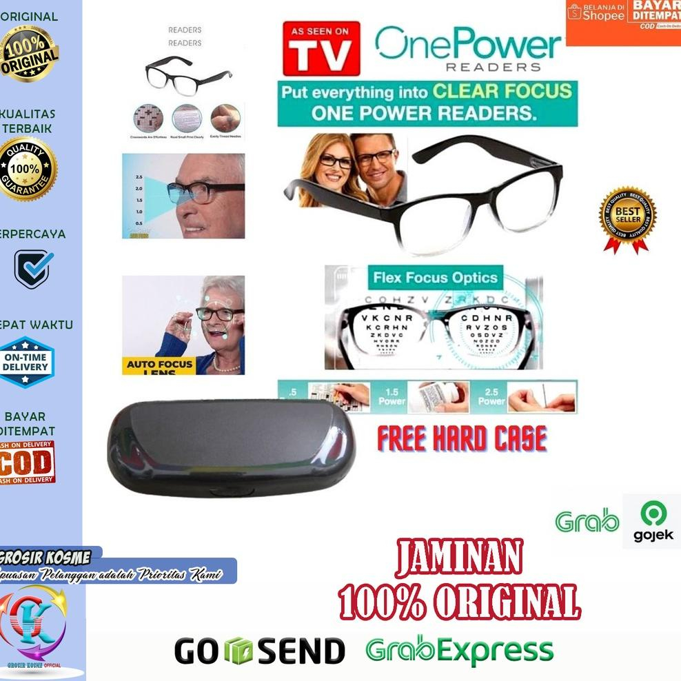 Kacamata Baca Plus Ajaib Auto Focus- Lentur ringan kuat ONE POWER Asli Kacamata Baca AJAIB