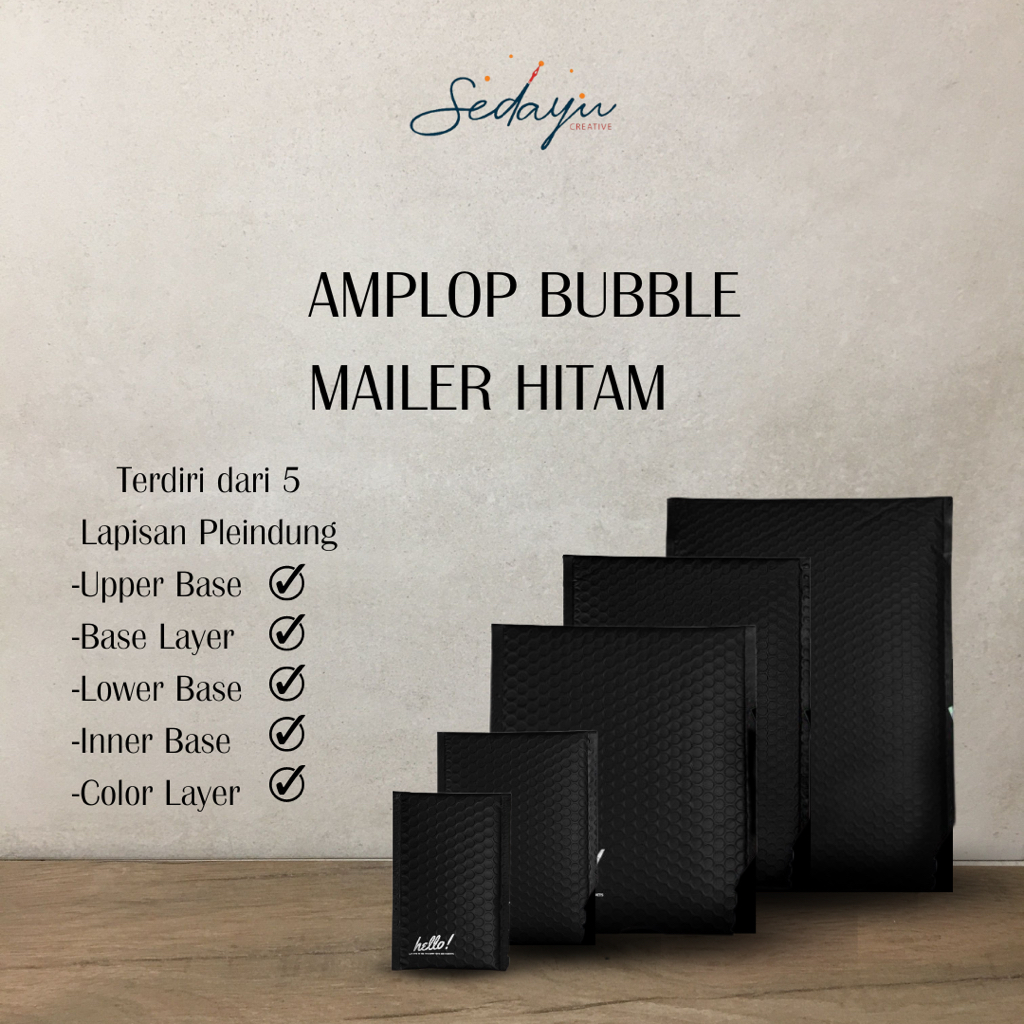 

Amplop Bubble Mailer | Amplop Bubble Wrap | Packaging Bubble Siap Kirim Ready Stock (HITAM)