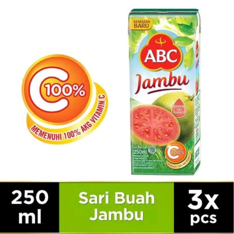 

ABC MINUMAN JUSS UKURAN 250 ML ISI 3PCS