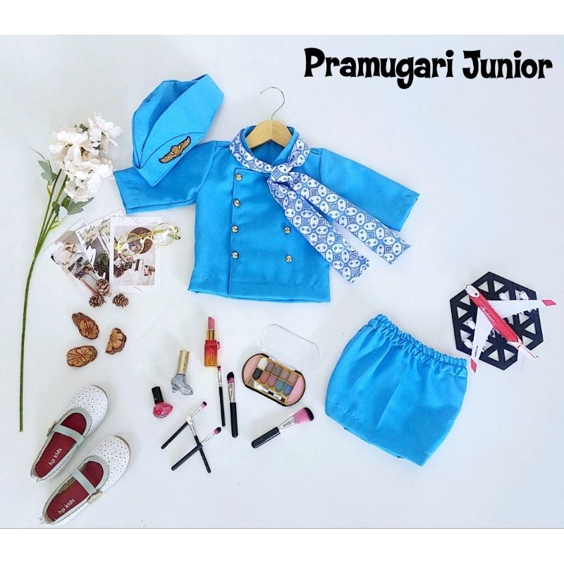 kostum pramugari anak turkis/baju pramugari anak/seragam pramugari anak/baju karnaval anak/kostum ka