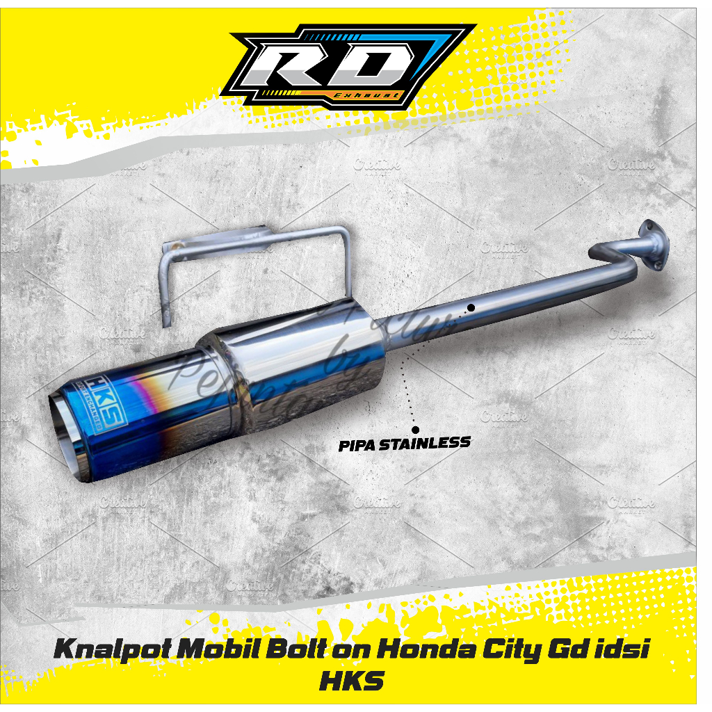 Knalpot Mobil Bolt on Honda City Gd8 / idsi HKS