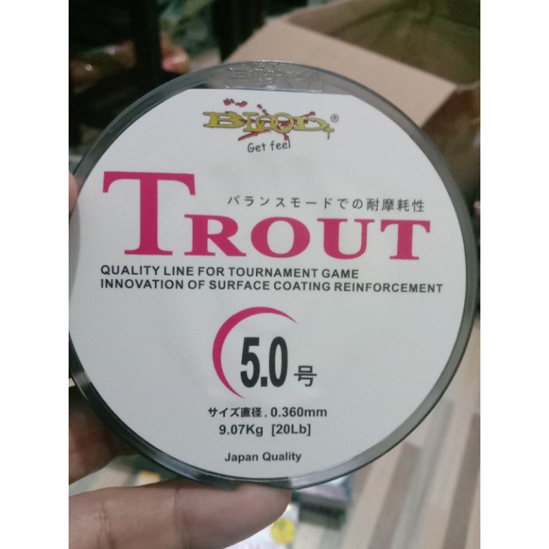 Senar Pancing Blood Trout