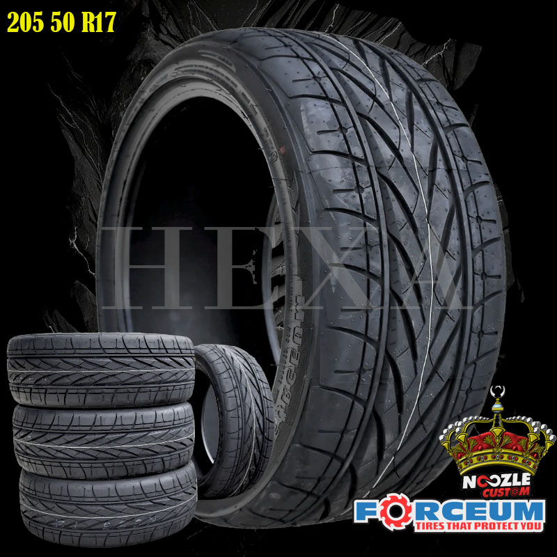 BAN MOBIL 205 50 R17 BAN LUAR RING 17 FORCEUM TYPE HEXA BAN TUBELES