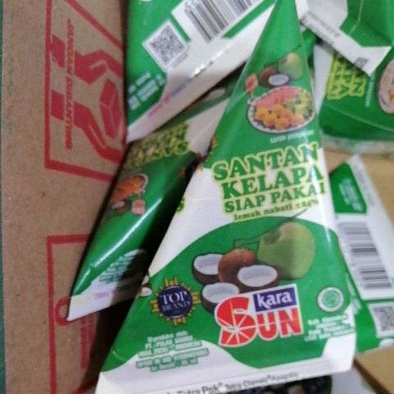 

Sun Kara Santan kelapa siap pakai 65ml