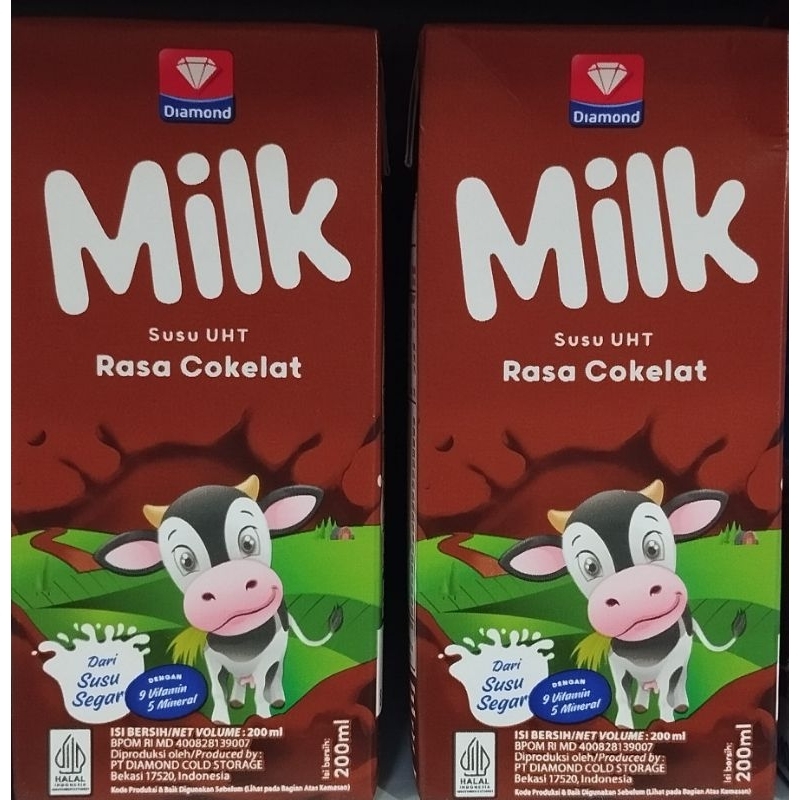 

Diamond Milk Rasa Coklat 200ml