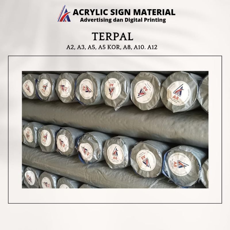 Terpal Plastik - Terpal A3, A8 dan A12- Terpal Per Roll Uk 2meter x 100 meter