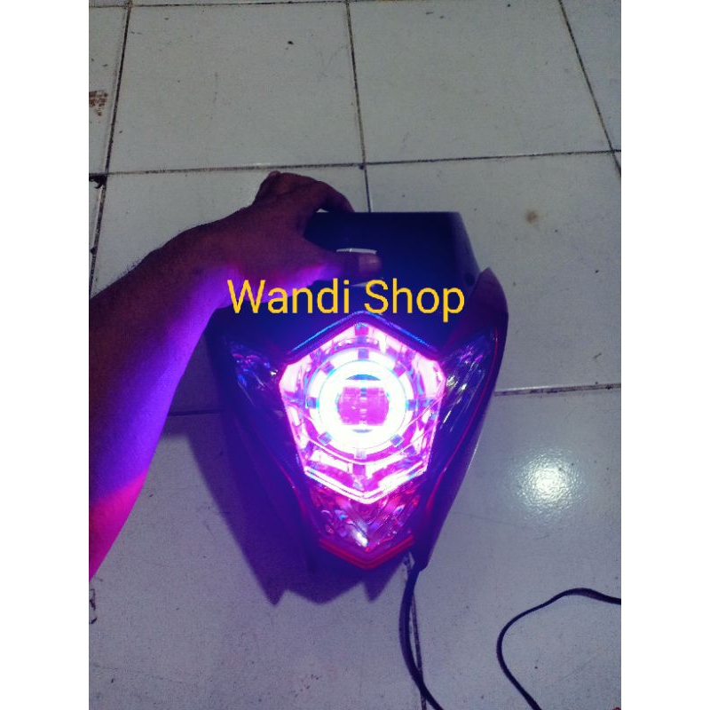 kepala lampu depan satria Fu facelift proji daymaker