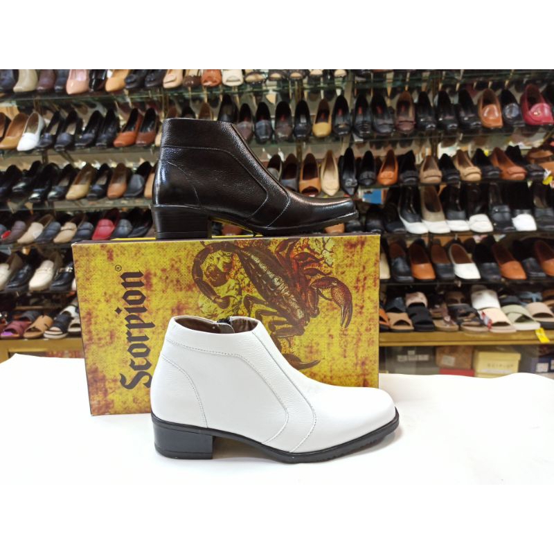 SCORPION 2502 Sepatu Boots wanita kulit asli original