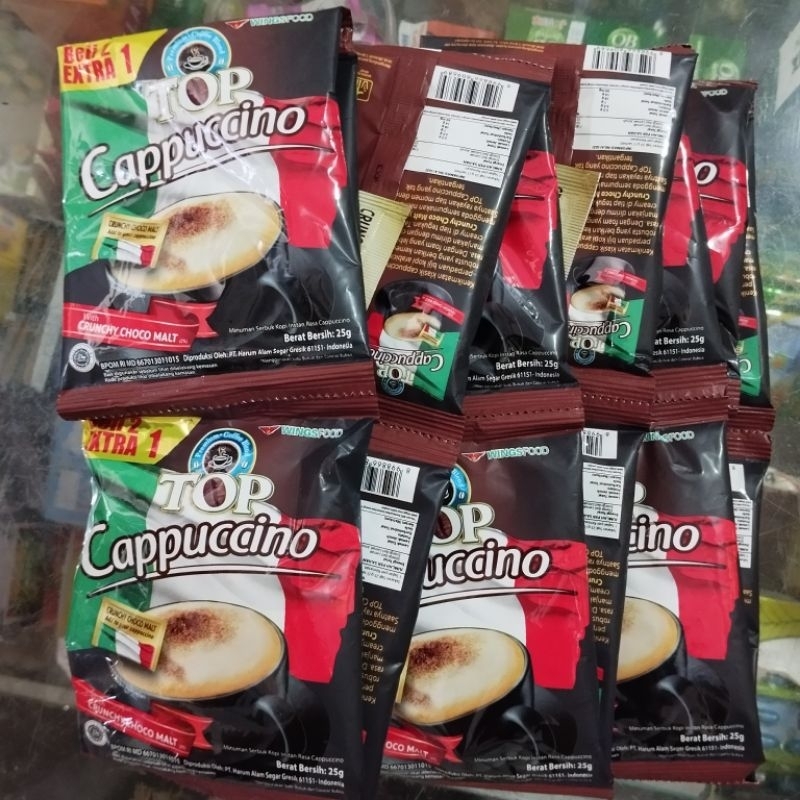 

Kopi Top Cappucino 25g x 10+5 sct (DISKON)