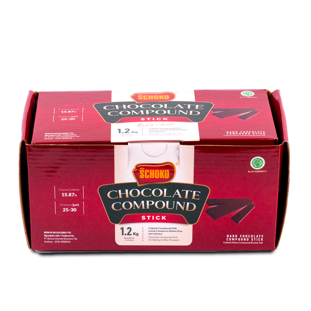 

SCHOKO Chocolate Compound Stick - 1,2 Kg / Coklat Stik / Baton