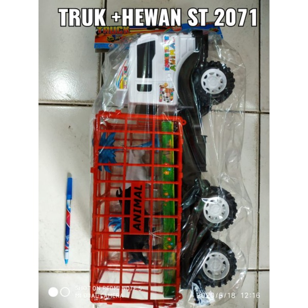 MAINAN MOBIL TRUK BESAR PENGANGKUT HEWAN NO. ST2071