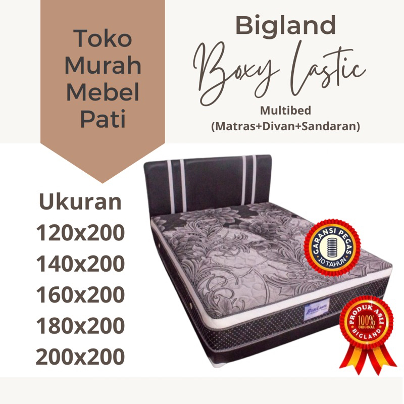 Multibed Springbed Box Lastic by Bigland ukuran 120x200 140x200 160x200 180x200