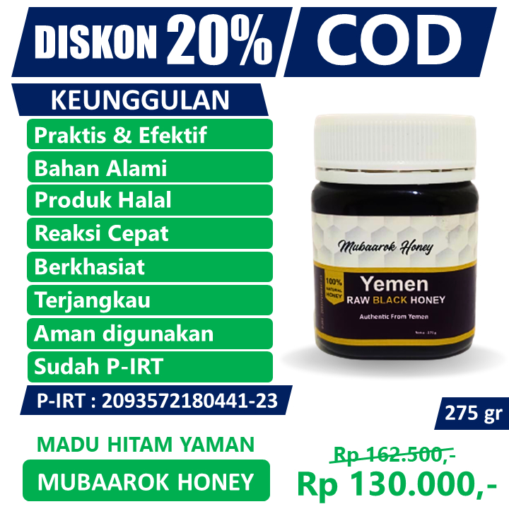 

Madu Hitam Yaman Asli 100% Plus Propolis Yemen Raw Black Honey