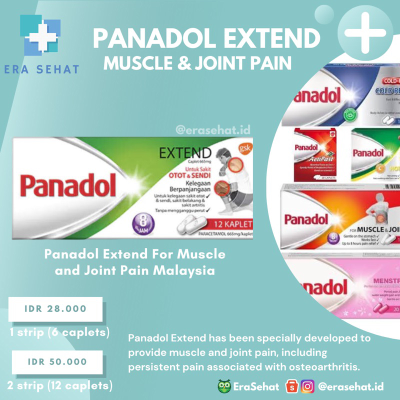 Panadol Extend Muscle & Joint Pain Malaysia