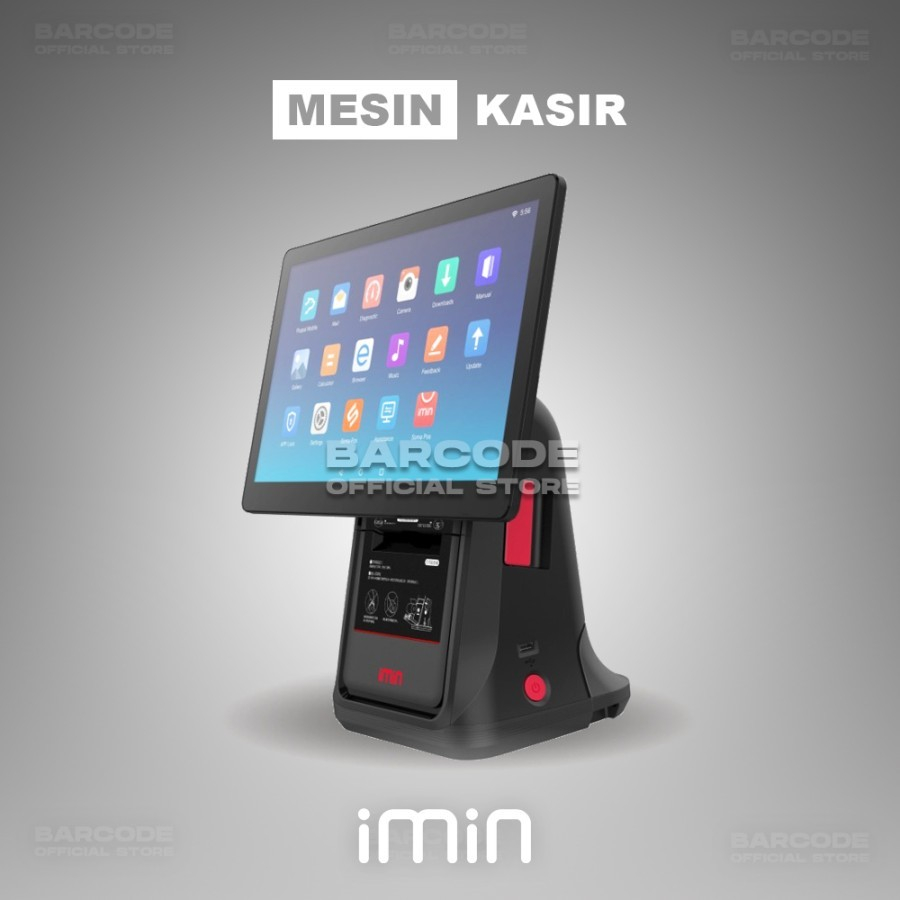 Imin D4 503 Mesin Kasir Plus Printer Thermal 80mm 4gb Memory Resto Cafe Retail POS