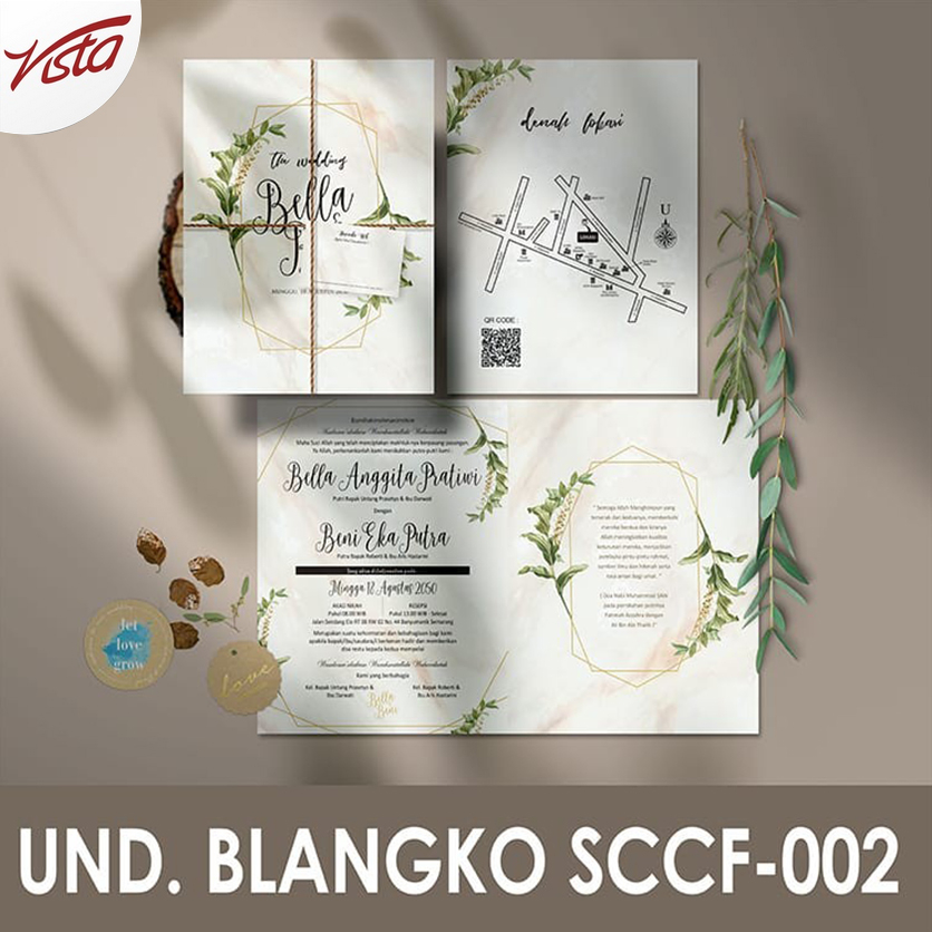 Undangan Pernikahan Blangko Griya SCCf-002 | vistaundangan
