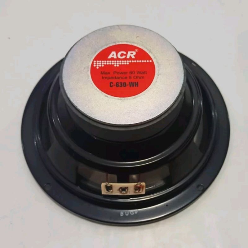 Speaker Woofer 6 Inc Max 60 Watt 8 Ohm ACR C 630 WH Transparan
