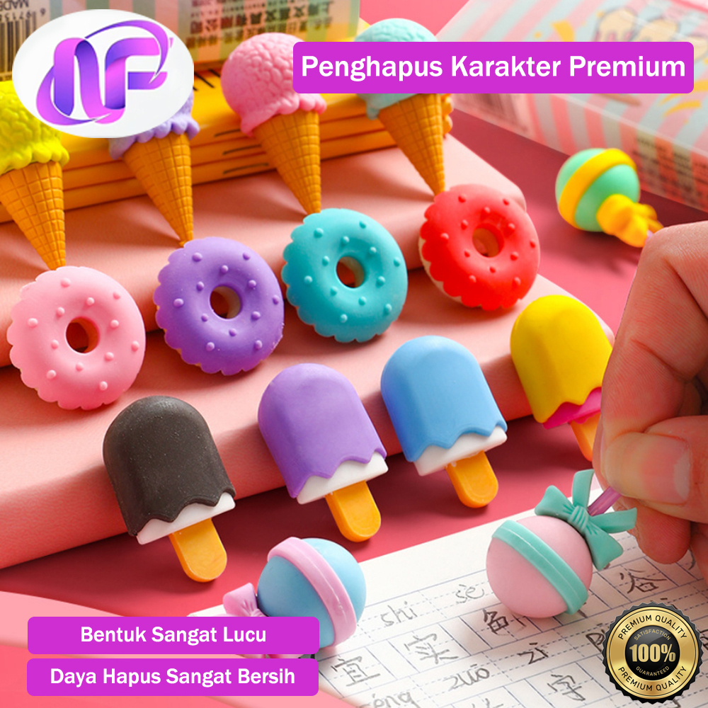 

Penghapus Pensil Karet Hapus Unik Lucu Motif Es Krim Lolipop Karet Hapur Eraser Bentuk Makanan Lucu