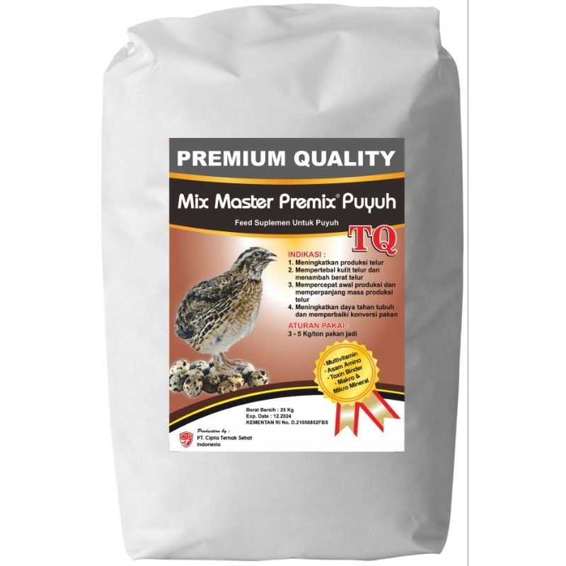 

mixmaster premix puyuh peningkat produksi telur puyuh