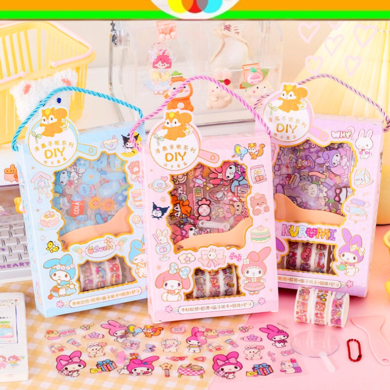 

DIY GANTUNGAN AKRILIK MINI KIPAS MELODY STIKER PET SANRIO STIKER DIARY SCRAPBOOK GANTUNGAN KUNCI TAS LUCU SET STIKER DIY @sakimyo