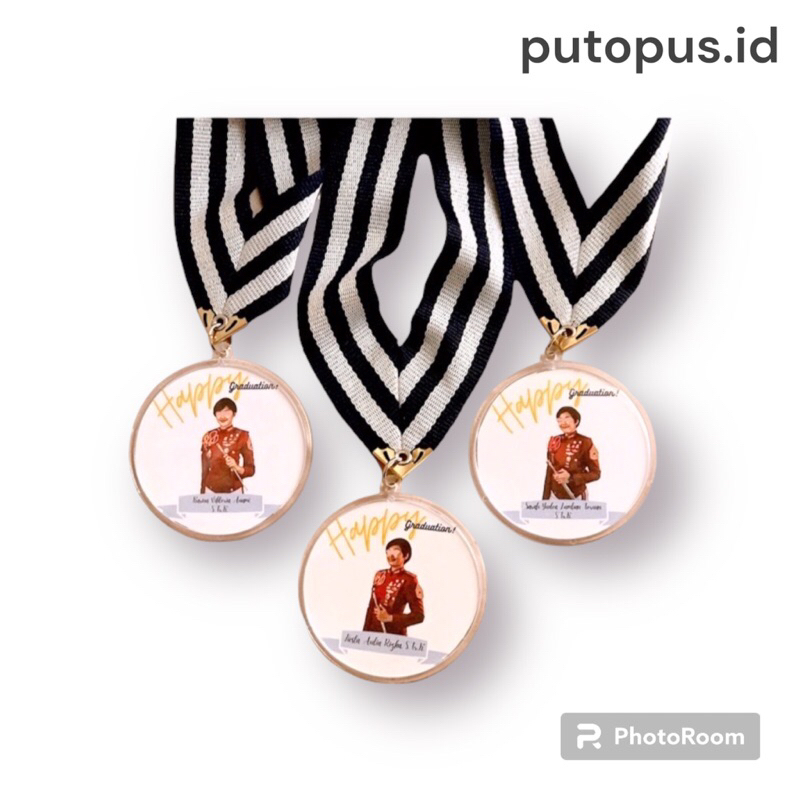 TERMURAH MEDALI CUSTOM | MEDALI WISUDA CUSTOM NAMA | MEDALI KOSTUM | HADIAH KADO WISUDA | MEDALI AKR