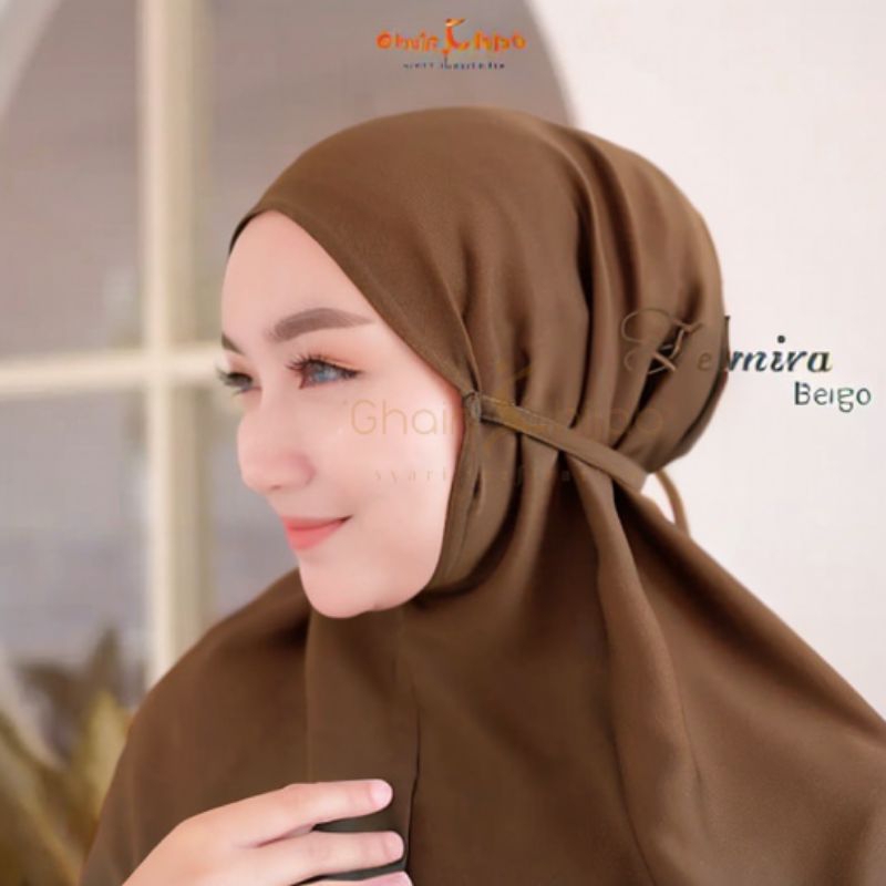 HIJAB JILBAB KERUDUNG KHIMAR bergo instan tali segi empat sport square premium dewasa maryam pashmin