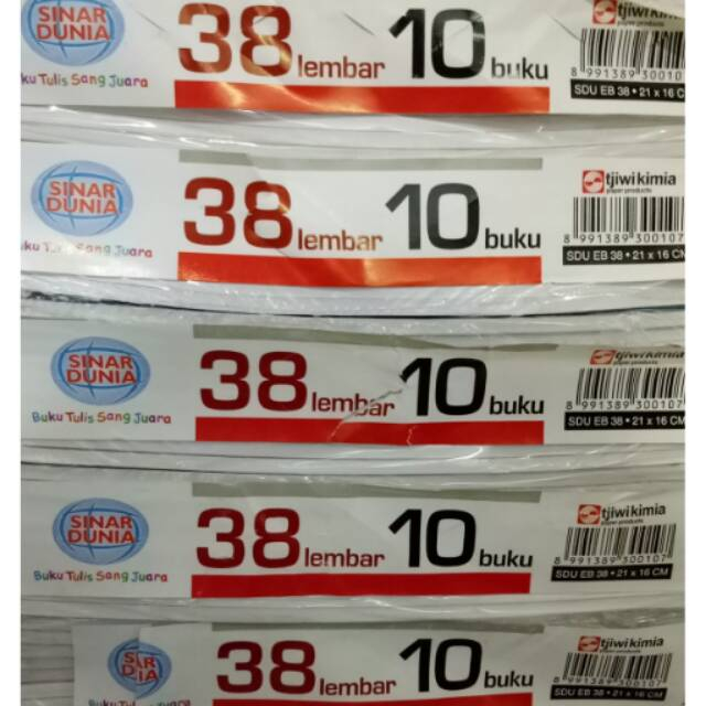 

BUKU TULIS BERGARIS SIDU 38 LEMBAR ISI 10 BUKU