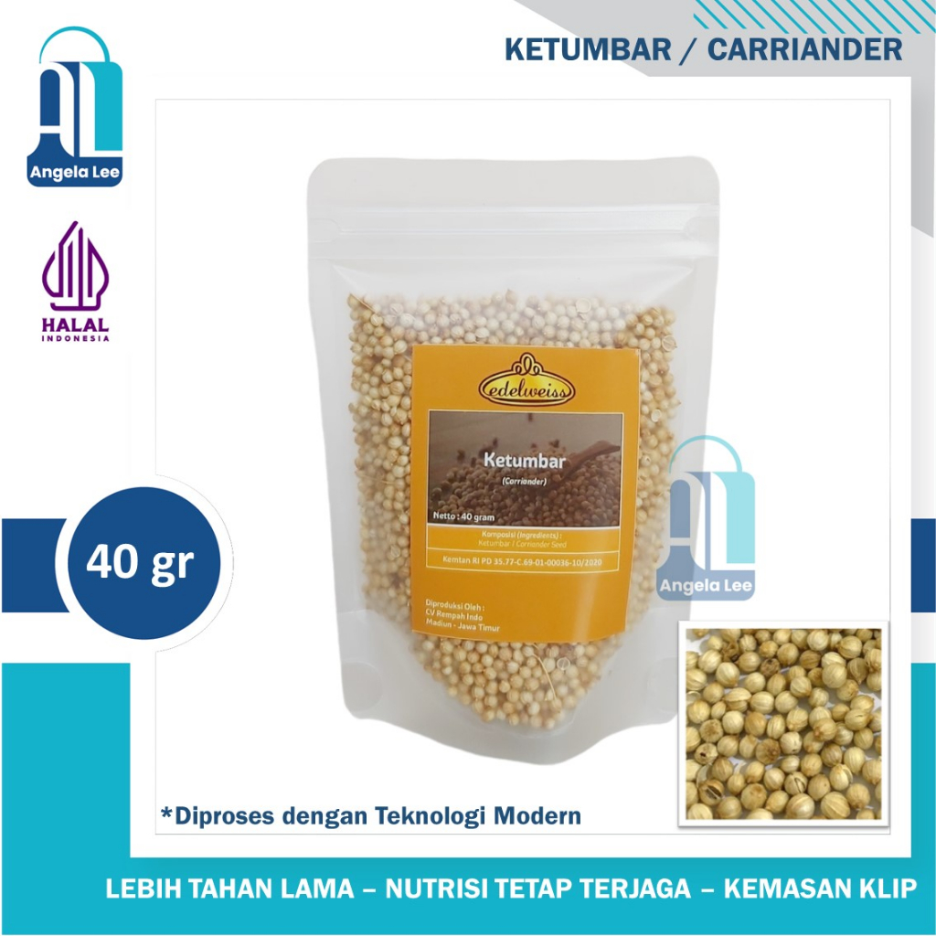 

Edelweiss Ketumbar Carriander Bumbu Dapur Tahan Lama 40gr