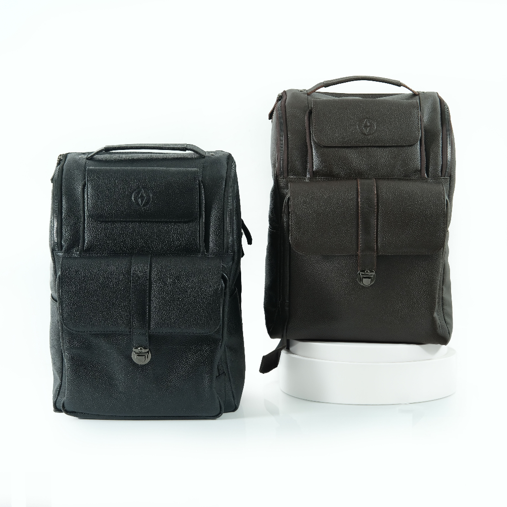 Tas Ransel Pria Kulit Asli Backpack  GUNTUR Sendy Leather