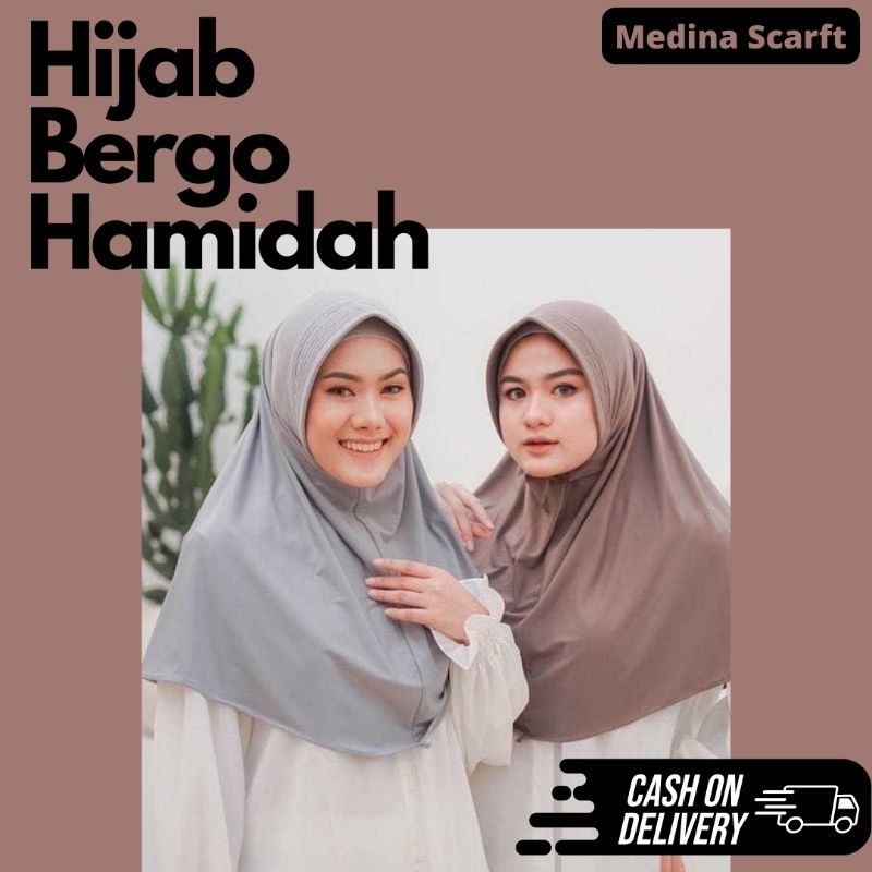 Hijab Sport Hamidah / Bergo Hamidah / Bergo Jersey / Hijab Instant