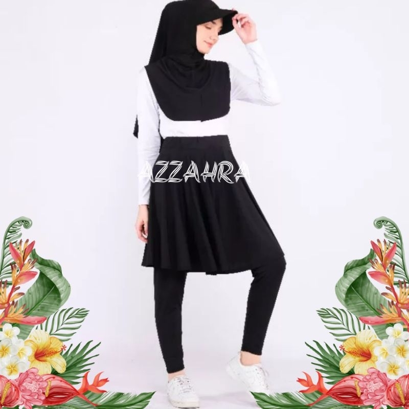 ND3 LEGING ROK OLAHRAGA WANITA LEGING ROK SENAM JUMBO