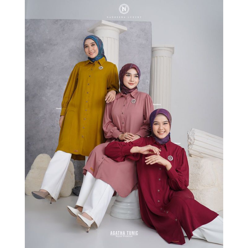 Tunik viral || Agatha tunik by Nadheera Luxury