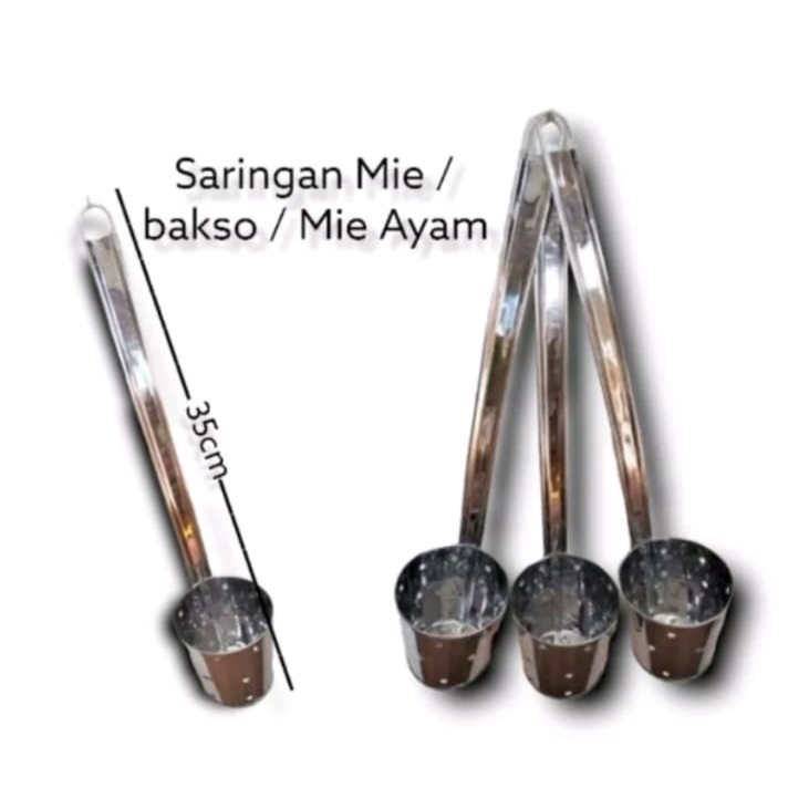Saringan Mie kocok Stainless Gagang stenlis sarinagn toge/mie ayam