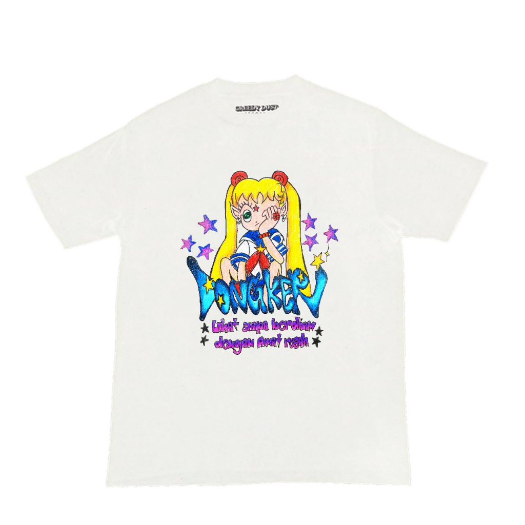 Dongker 'Sailor Moon Anime' White T-Shirt