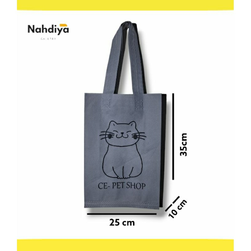 Tas Spunbond 25 x 35 x 10 Custom Sablon - Souvenir Promosi - Seminar Kit