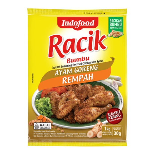 

RACIK AYAM GORENG REMPAH 30gr BUMBU MASAK INSTAN INDOFOOD