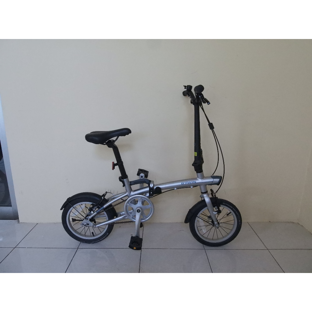 BTWIN SEPEDA LIPAT 14 INCH TILT 500 SILVER