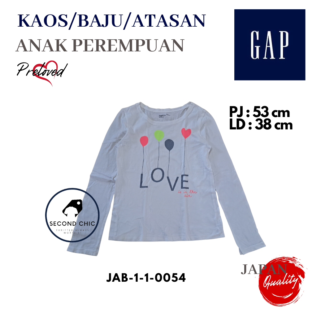 Baju anak perempuan GAP | Baju anak laki-laki GAP  | kaos anak branded | kaos GAP | atasan anak
